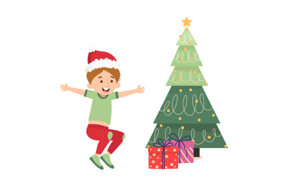 Christmas Child Holiday Illustrations for Local Branding