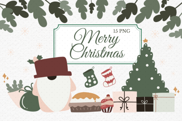 Christmas Gnome Clipart for Digital Product Creators