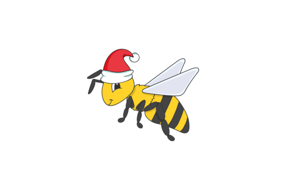 Christmas Hat Animals Bee Svg Illustrations