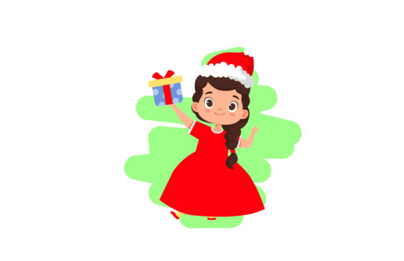 Christmas Holiday Illustration Kids Art for Handmade Creations