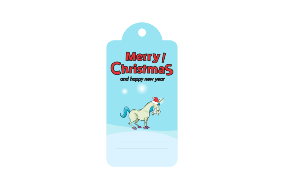 Christmas Labels Animal Unicorn SVG for Handmade Creations