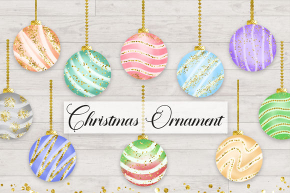 Christmas Ornament Clipart for Website and Editorial Use
