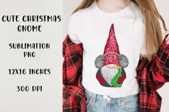 Cute Christmas Gnome Clipart for Editorial and Web Design
